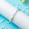 1400 Pieces Letter Beads, 4x7 mm Acrylic Alphabet Beads, Beads for Jewelry and Bracelet Making, in 28 Grid Box (White and Black)
